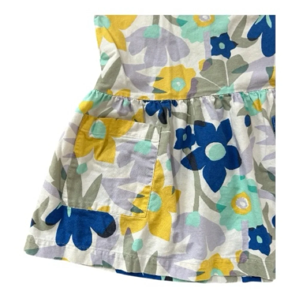 Tea Collection Blue, Yellow & Mint Floral Pocket Dress - Picture 3 of 4